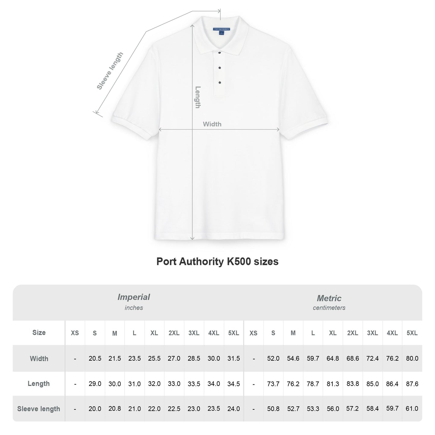 Polo Shirt Vertical Printology