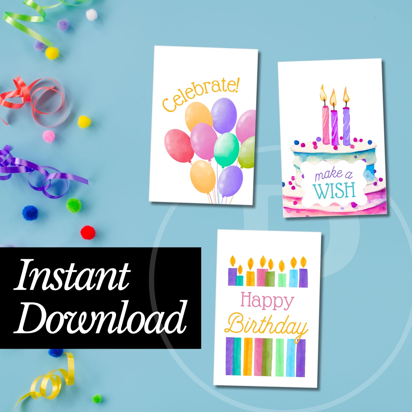 Free Birthday Tag Variety Pack - Instant Download
