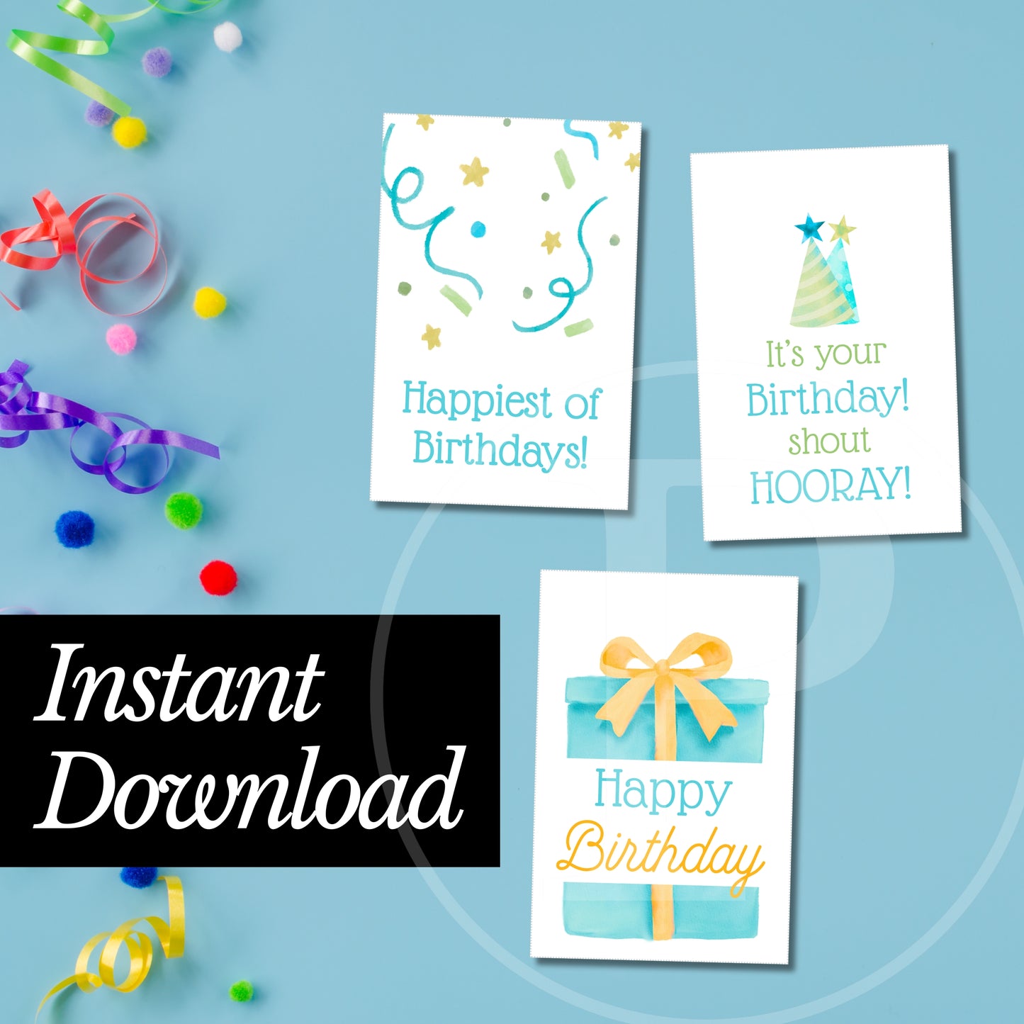 Free Birthday Tag Variety Pack - Instant Download