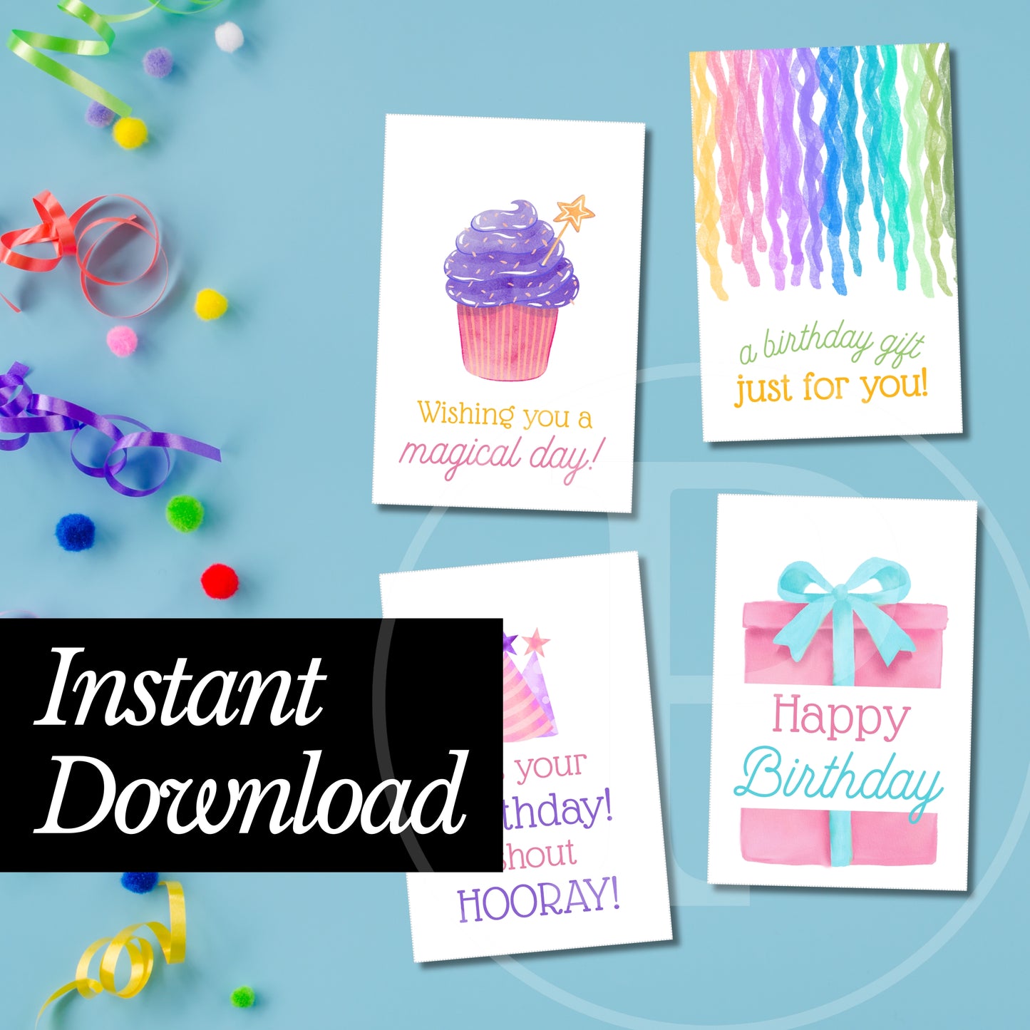 Free Birthday Tag Variety Pack - Instant Download