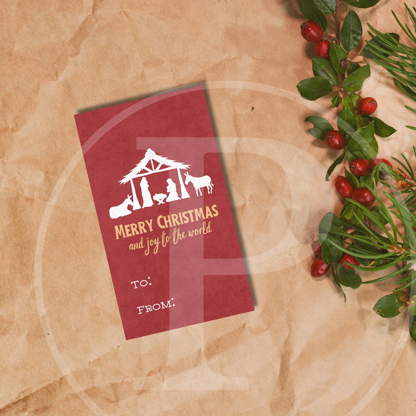 Free Merry Christmas Tag Variety Pack Instant Download