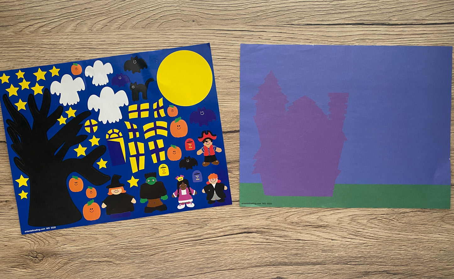 Halloween Scene Creator Sticker Set