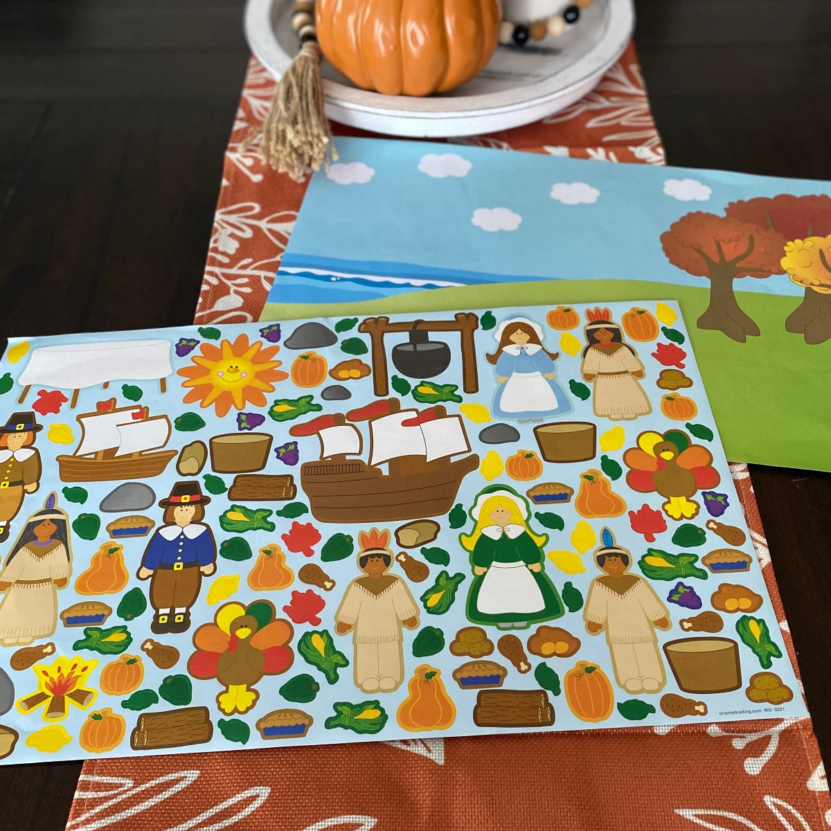 Thanksgiving Scene Creator Sticker Set