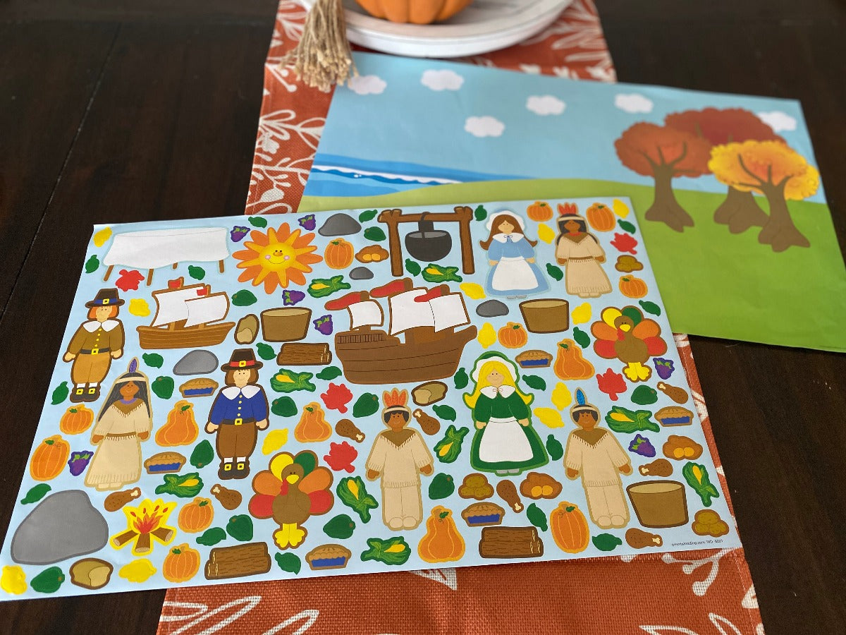 Thanksgiving Scene Creator Sticker Set