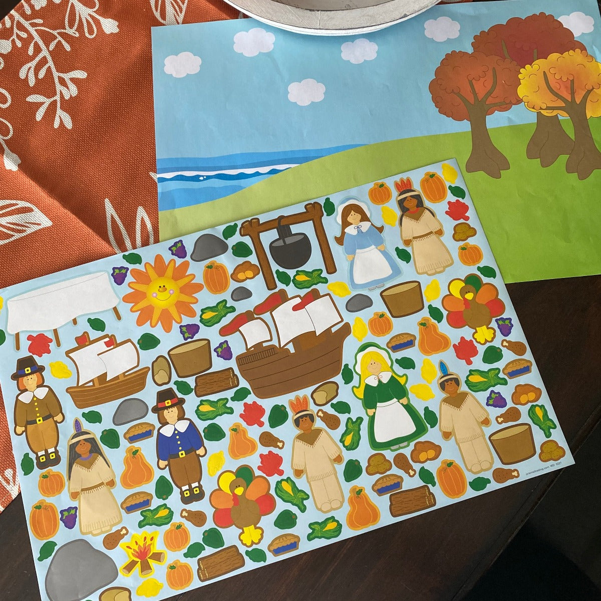 Thanksgiving Scene Creator Sticker Set