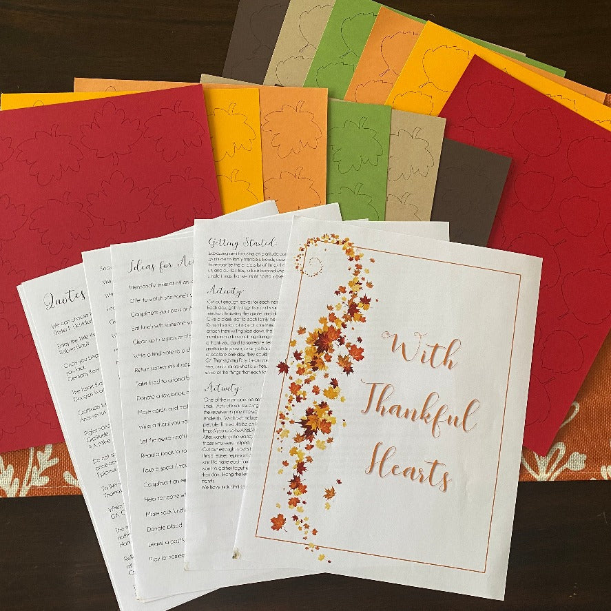 With Thankful Hearts - Thanksgiving Activity
