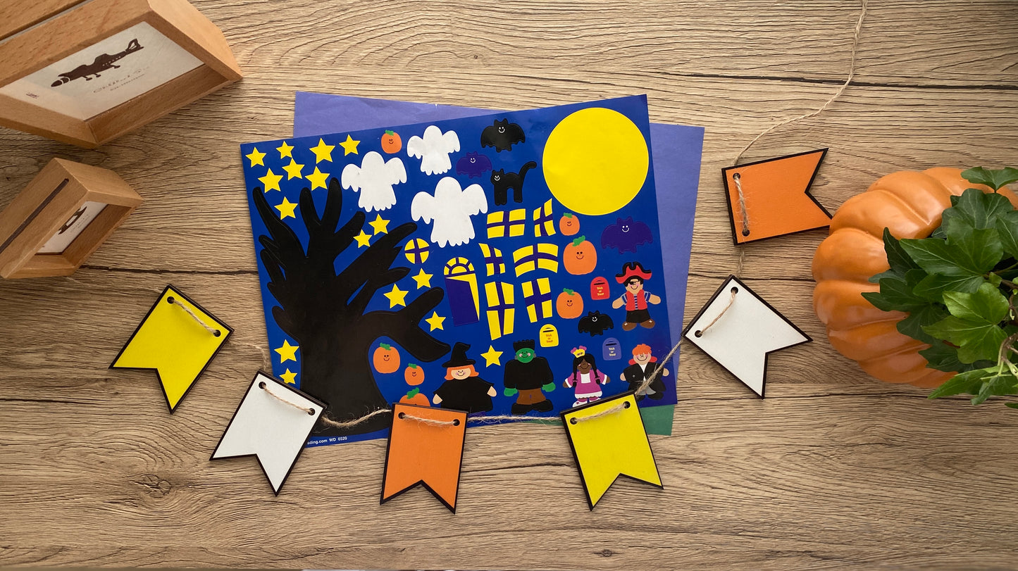 Halloween Scene Creator Sticker Set