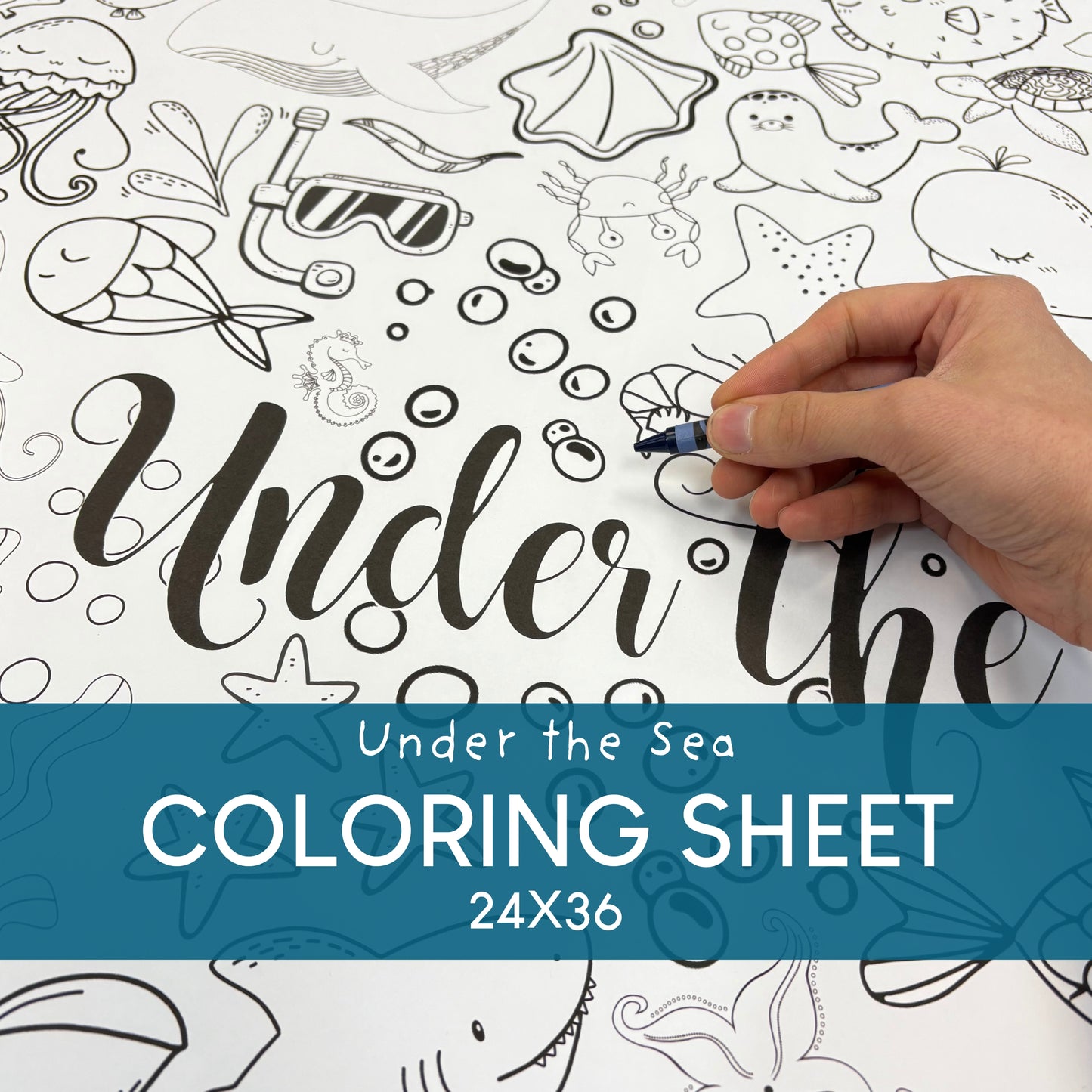 Under the Sea Giant Coloring Sheet