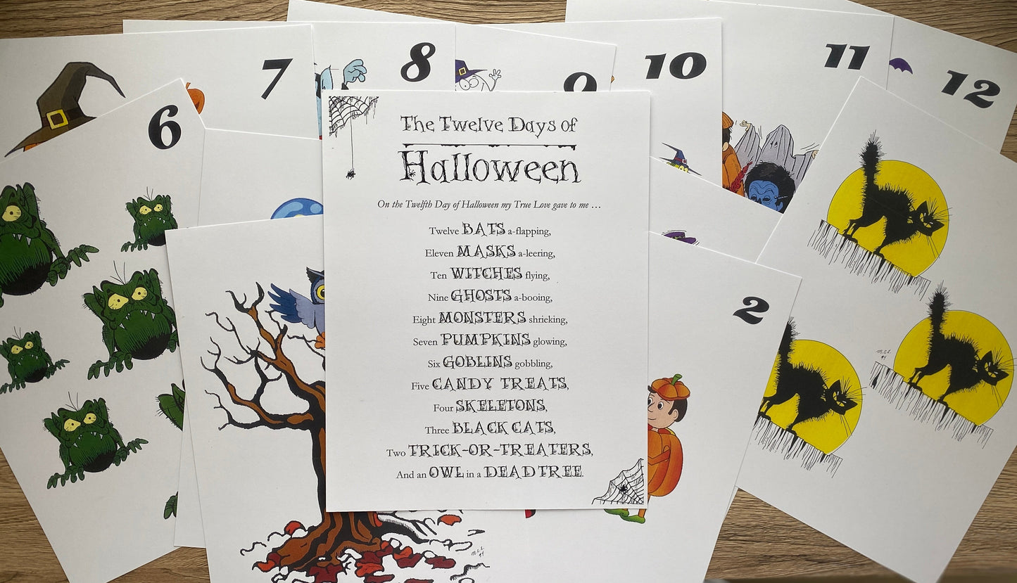 The 12 Days of Halloween Song Kit
