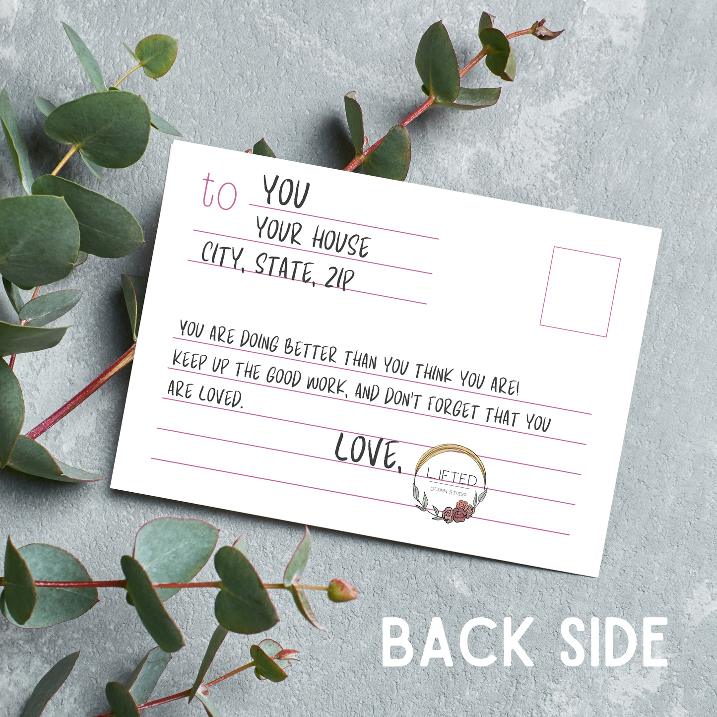 You are Loved Postcards Instant Download