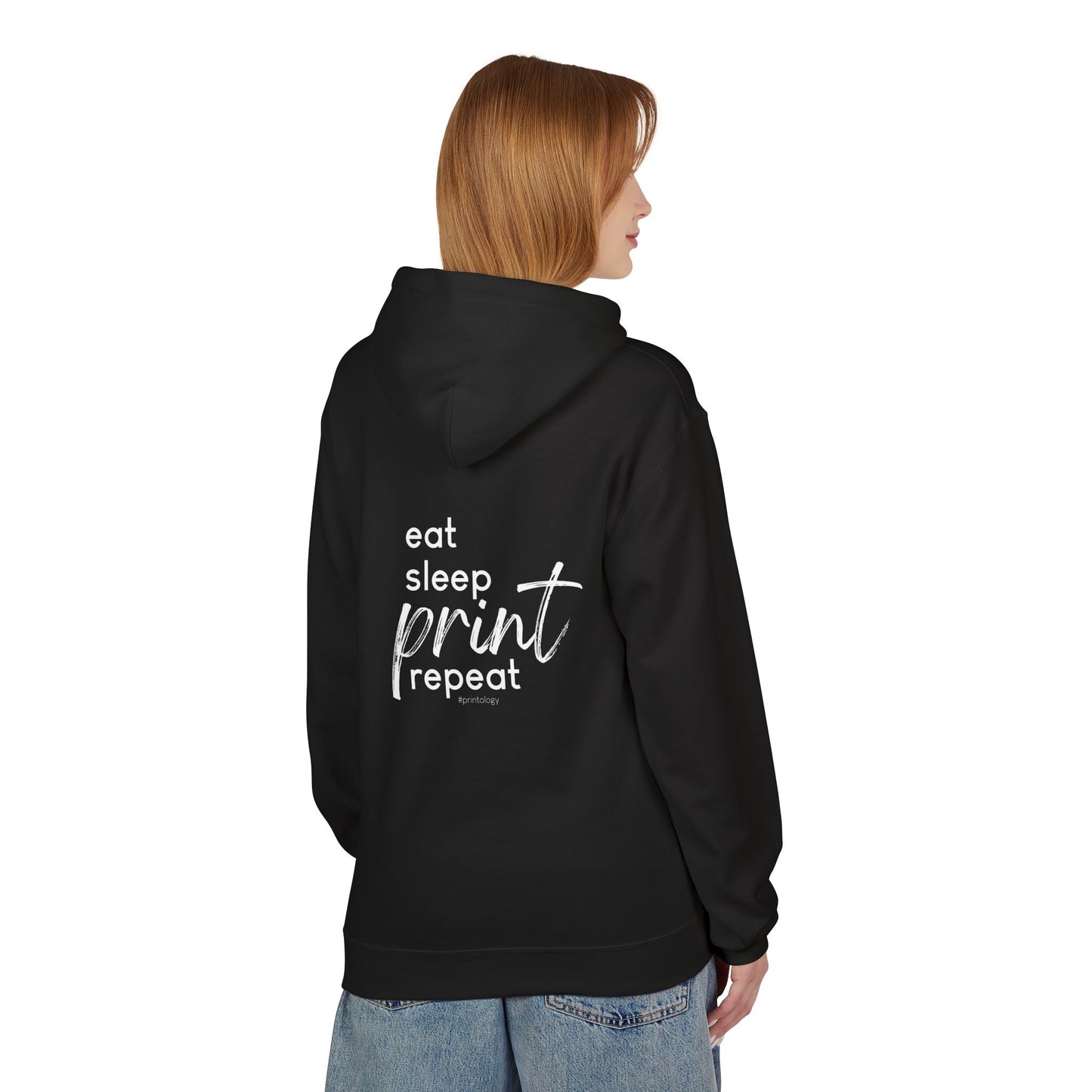 Hoodie Eat Sleep Print Repeat