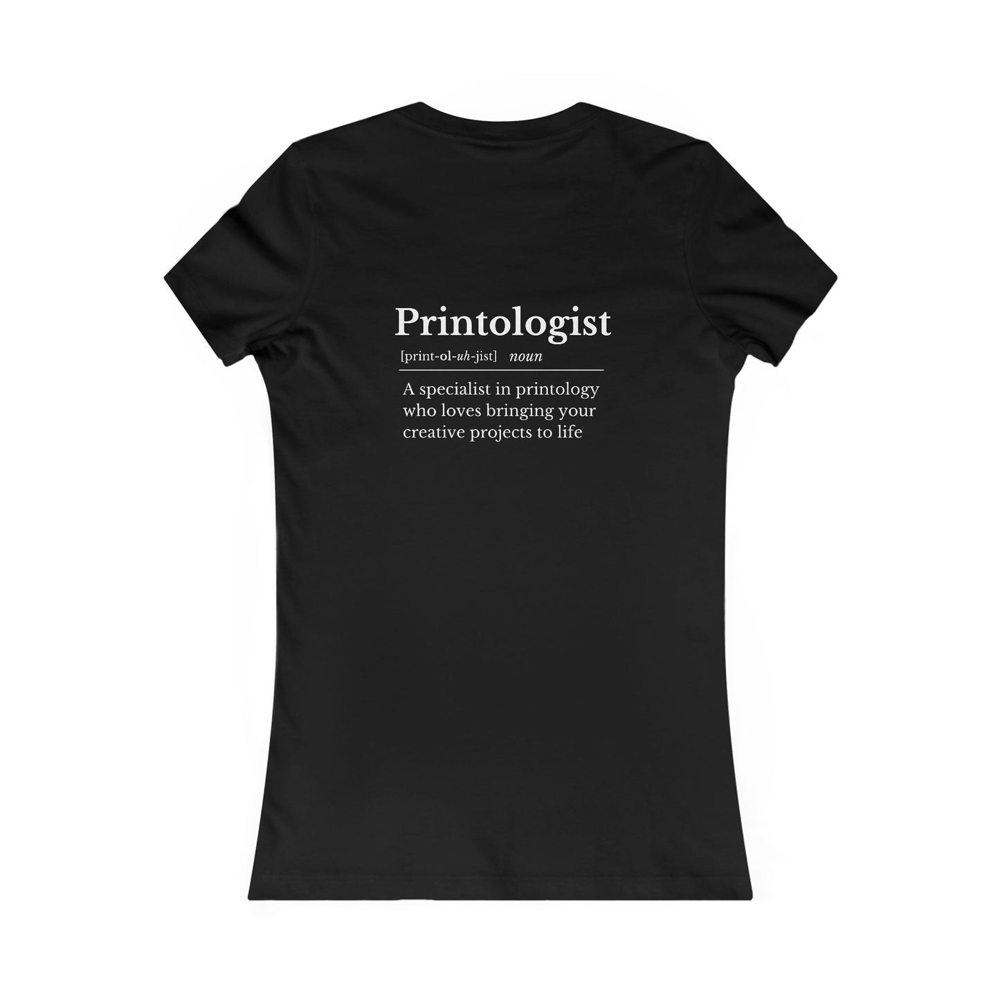 Fitted Tee Printologist Dictionary