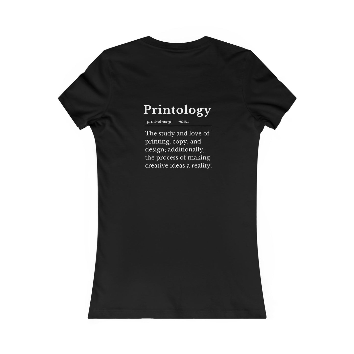 Copy of Fitted Tee Printologist Dictionary