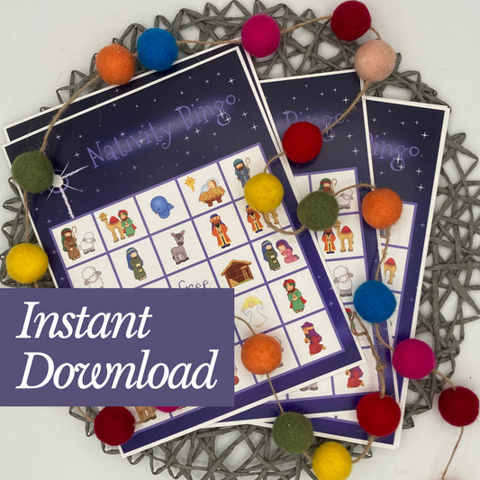 Nativity Bingo Game Instant Download