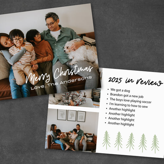 Year in Review Christmas Card