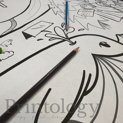 Follow The Prophet Giant Coloring Sheet