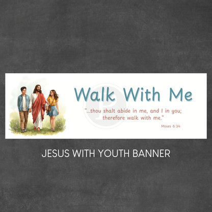 Walk with Me (2026 Youth Theme) Mini Banner