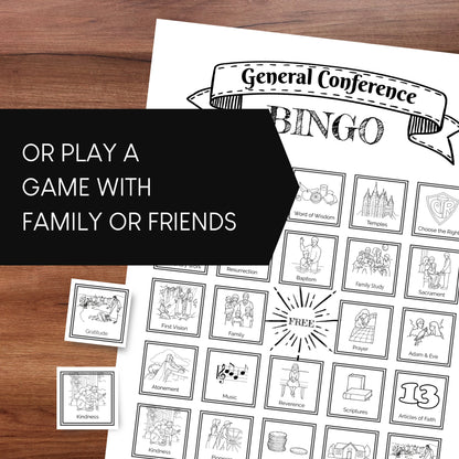 Free General Conference Bingo Printable