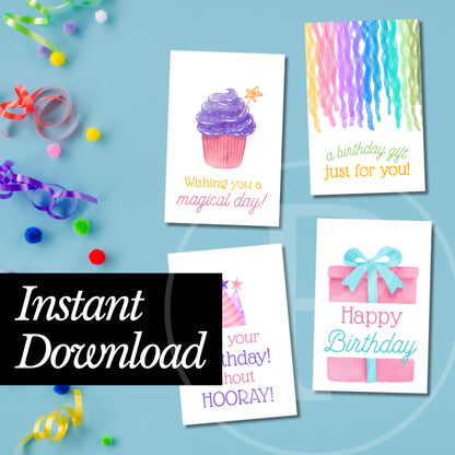 Free Birthday Tag Variety Pack - Instant Download