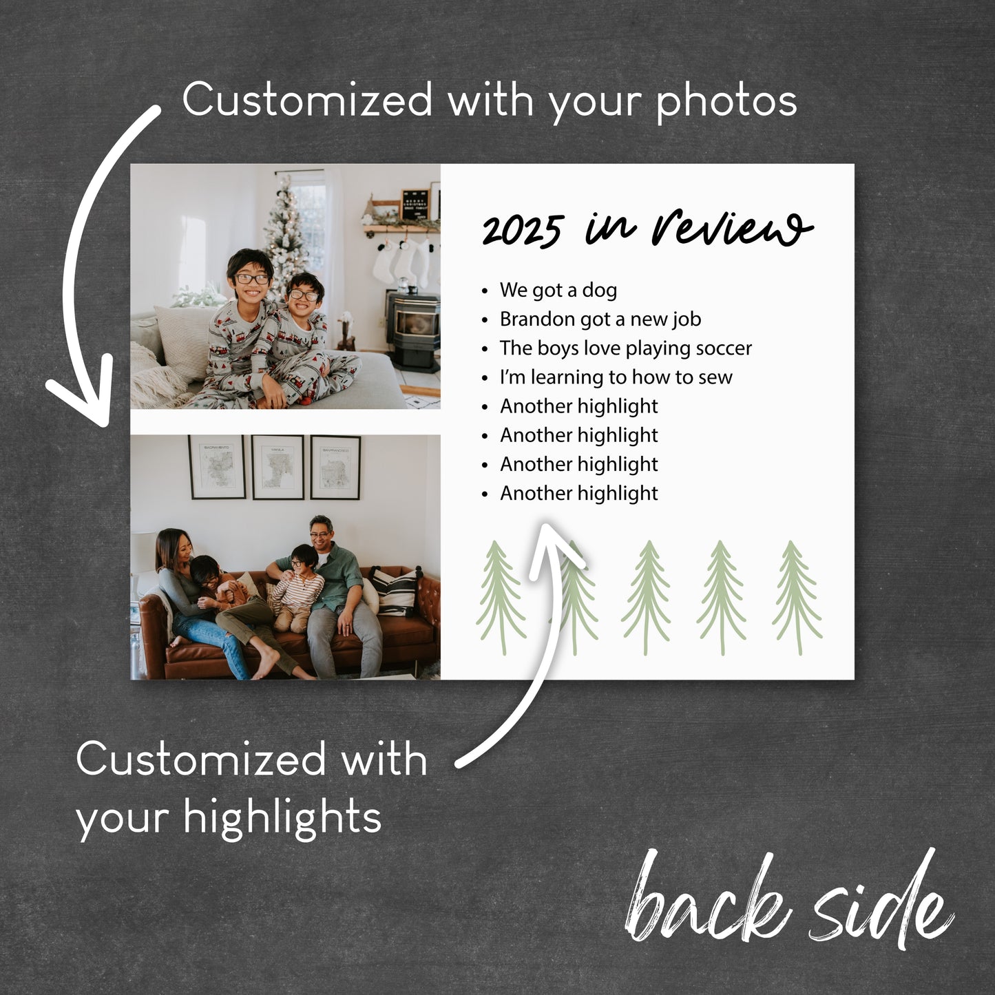 Year in Review Christmas Card