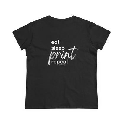 Crew Neck Eat Sleep Print Repeat