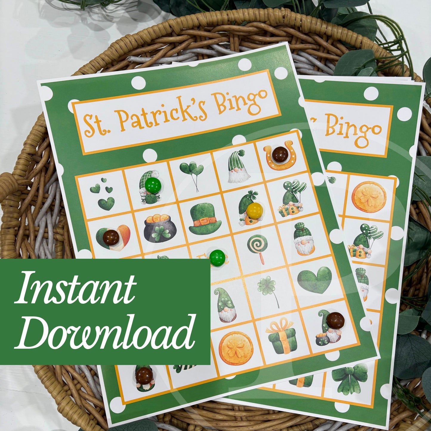 St. Patrick's Day Bingo Instant Download