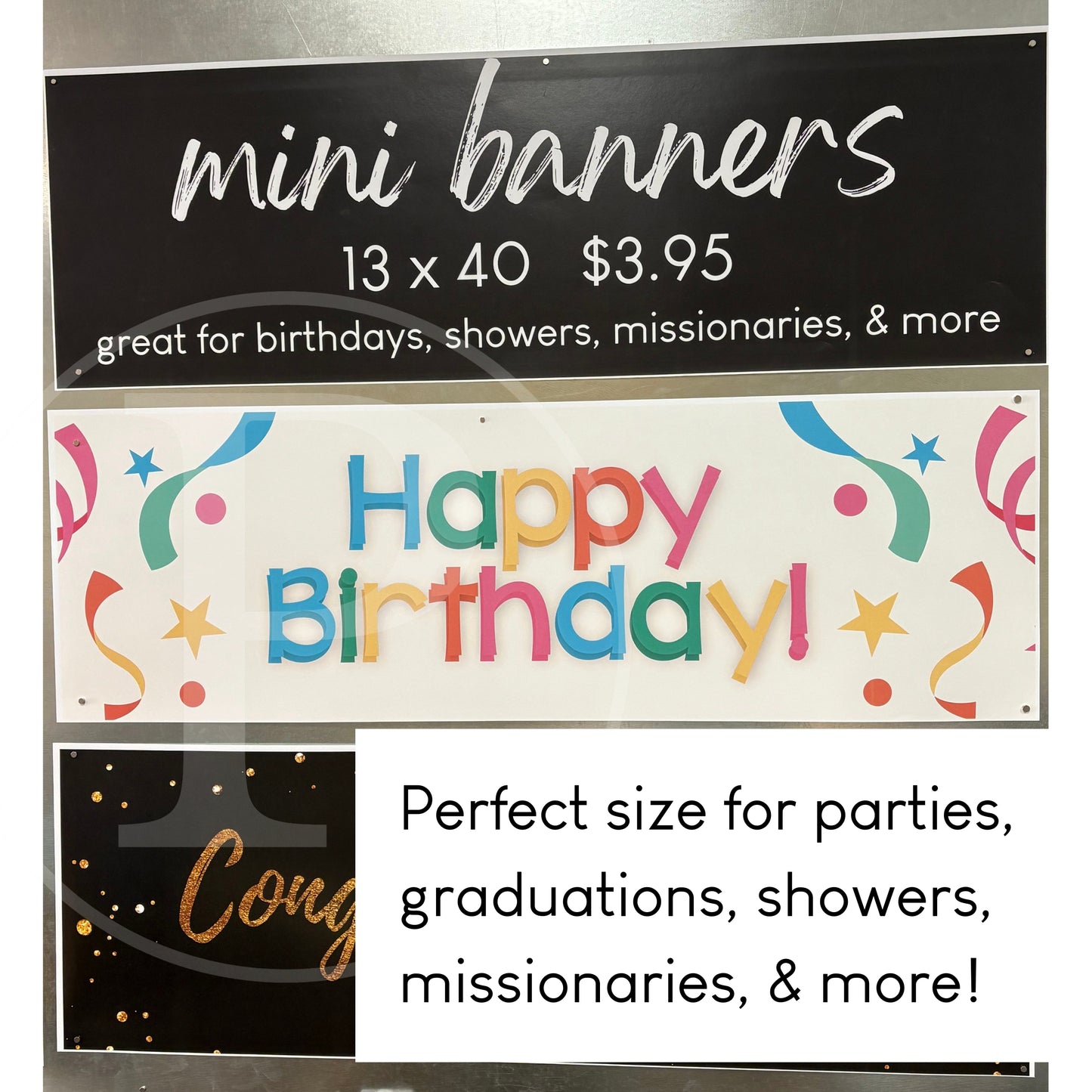 Custom 13x40 Mini Banner Printing