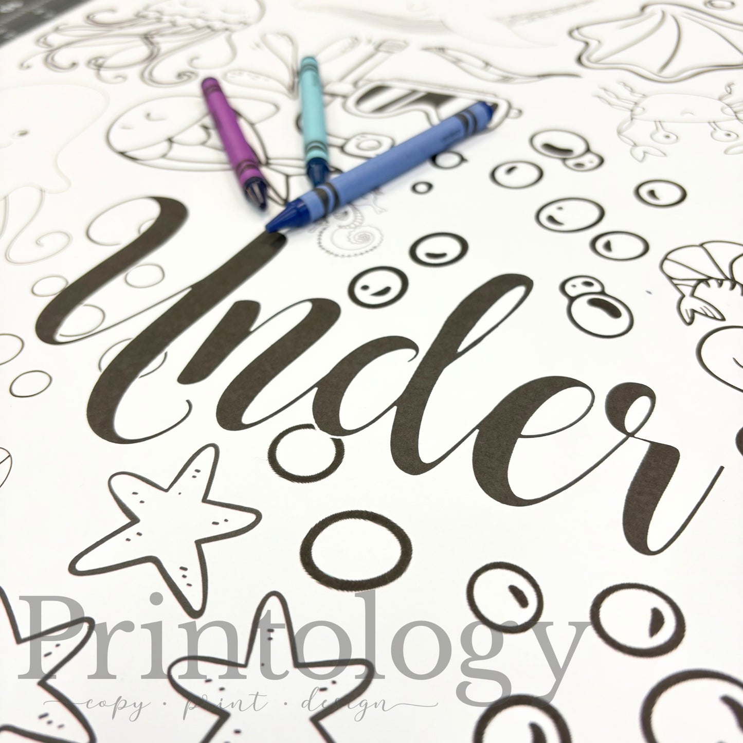 Under the Sea Giant Coloring Sheet