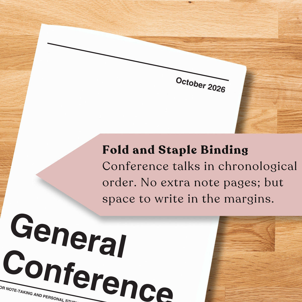 PREORDER October 2026 Wide Margin General Conference Book - Inklings Institute