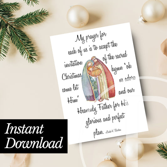 Classic Christmas Quote 5 Instant Download