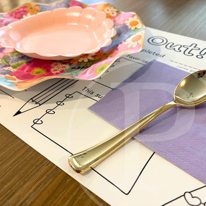 Free School's Out Coloring Page Placemat Instant Download