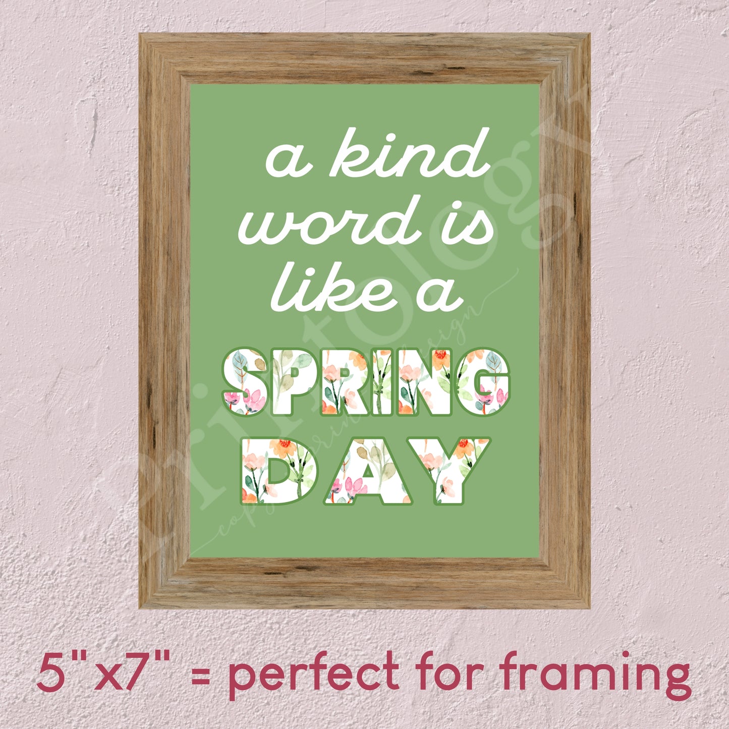 free-spring-kindness-quote-instant-download-printology for Free Printable Quotes To Frame Free Spring Kindness Quote Instant Download – Printology for Free Printable Quotes To Frame