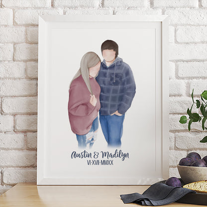 Custom Handrawn Watercolor Prints