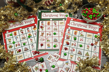 Christmas Bingo Game Instant Download
