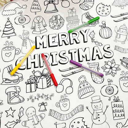 Merry Christmas Coloring Sheet 24x36
