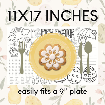 11x17 Easter Placemat perfect for Easter dinner and parties