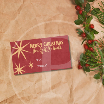 Free Merry Christmas Tag Variety Pack Instant Download