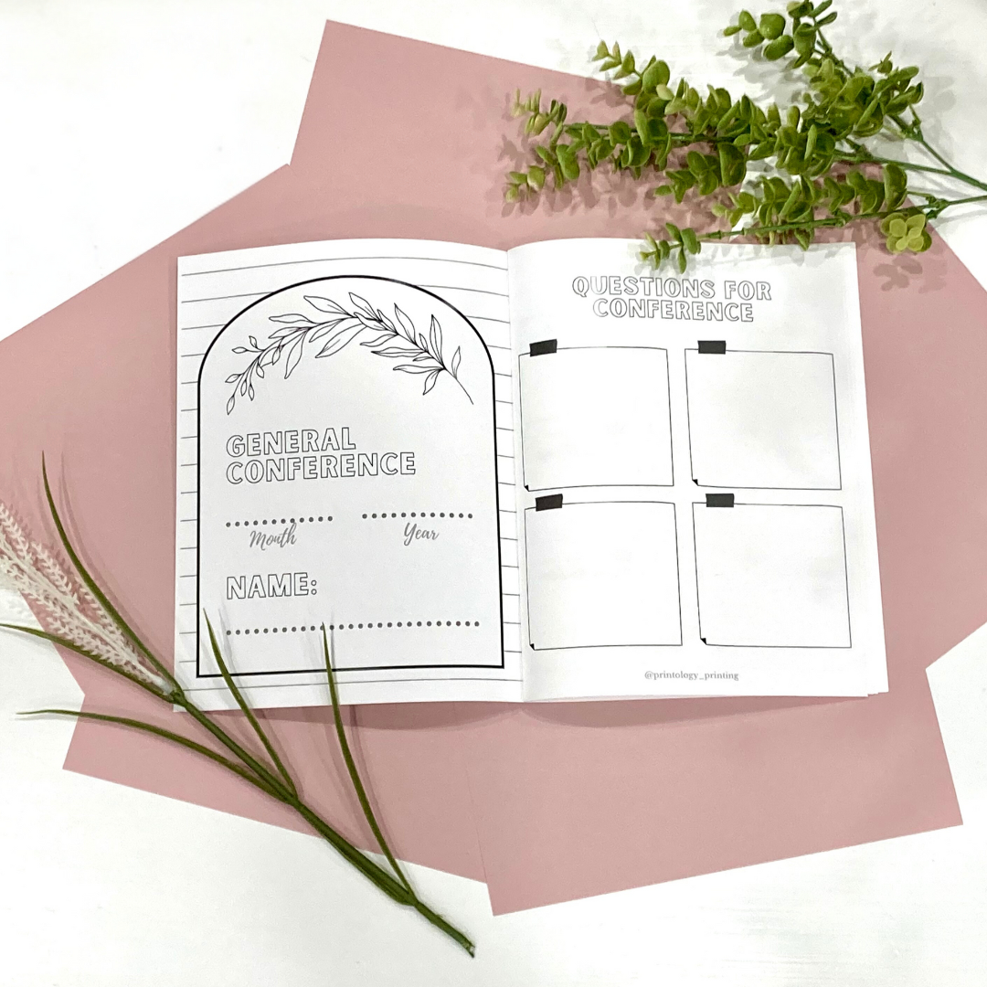 Free General Conference Notebook Printable – Printology