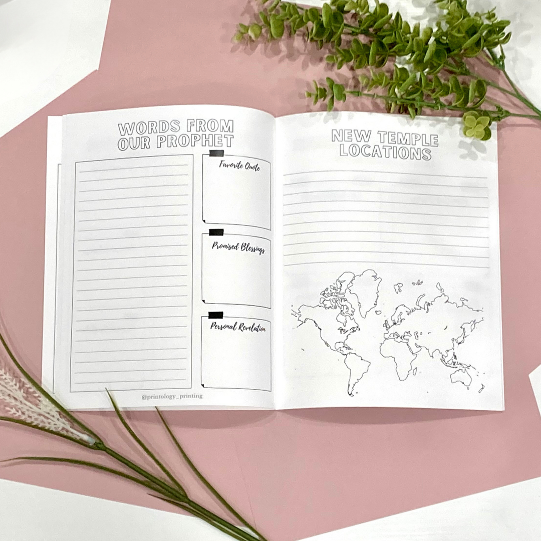 Free General Conference Notebook Printable – Printology