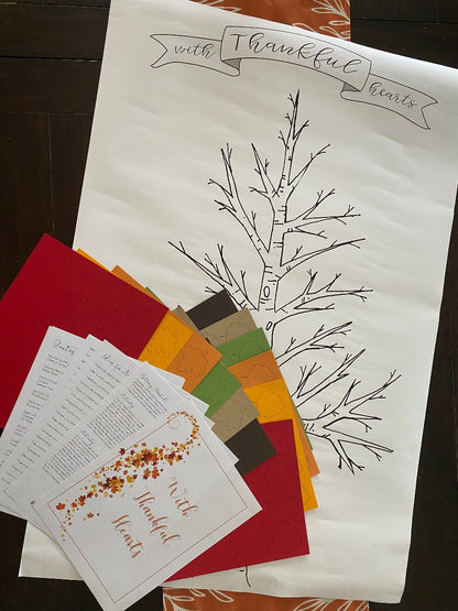 With Thankful Hearts - Thanksgiving Activity