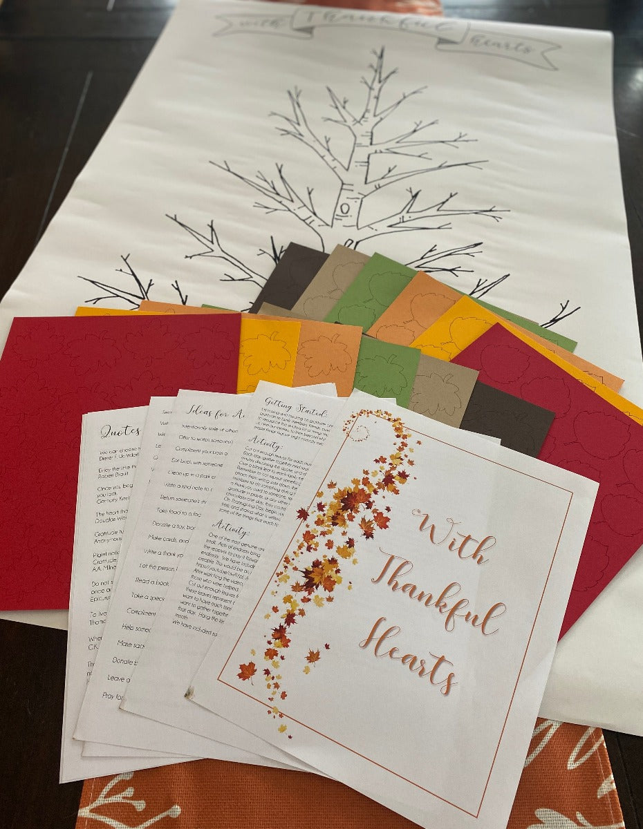 With Thankful Hearts - Thanksgiving Activity