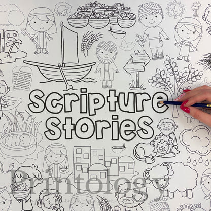 Scripture Stories Giant Coloring Sheet