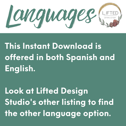 Languages offered for this poster