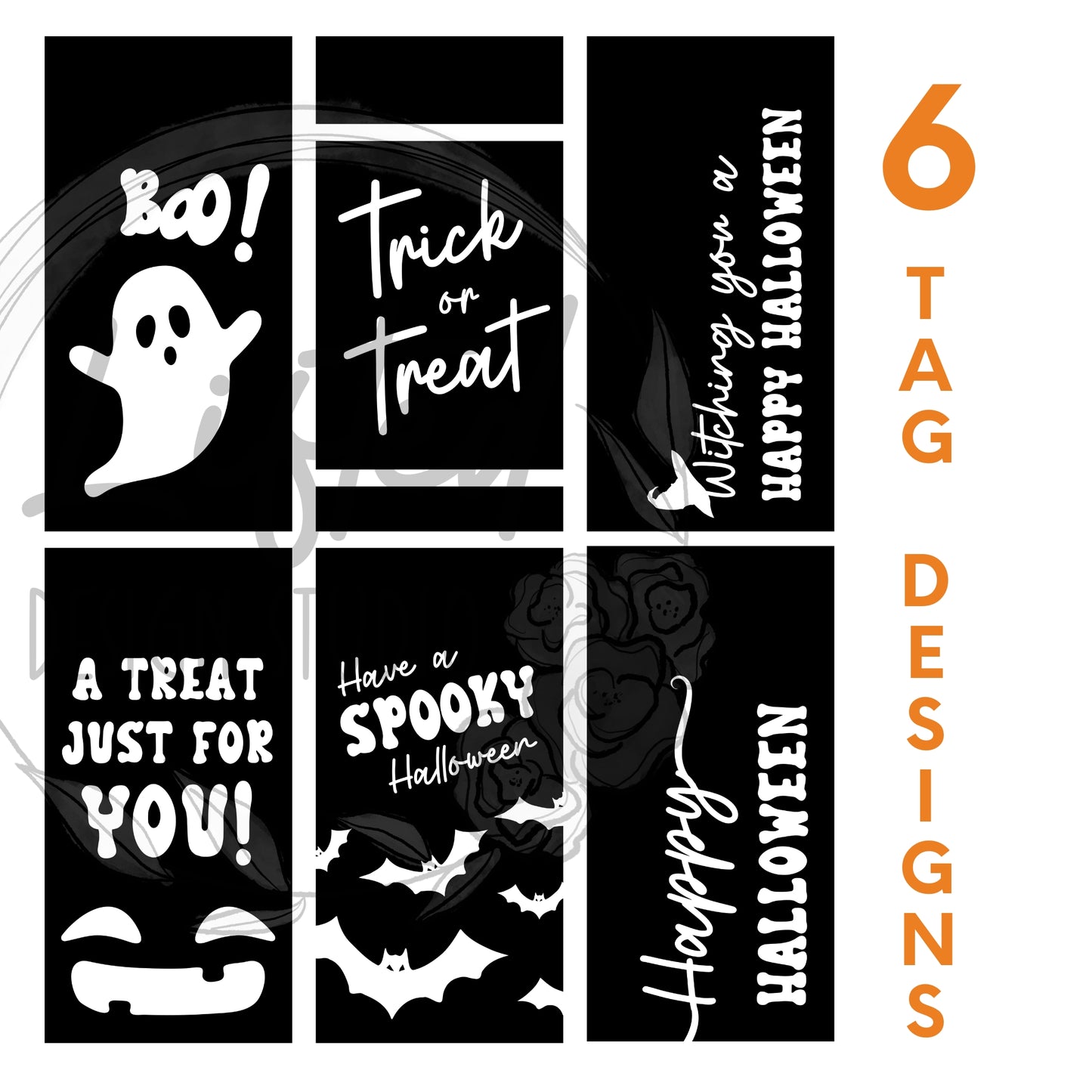 Spooky Halloween Gift Tags Instant Download