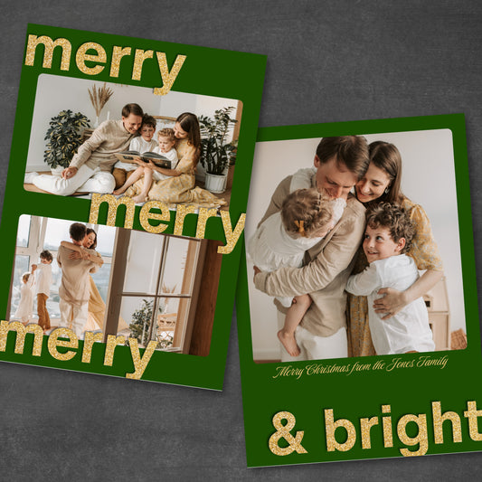 Merry Merry Merry Christmas Card