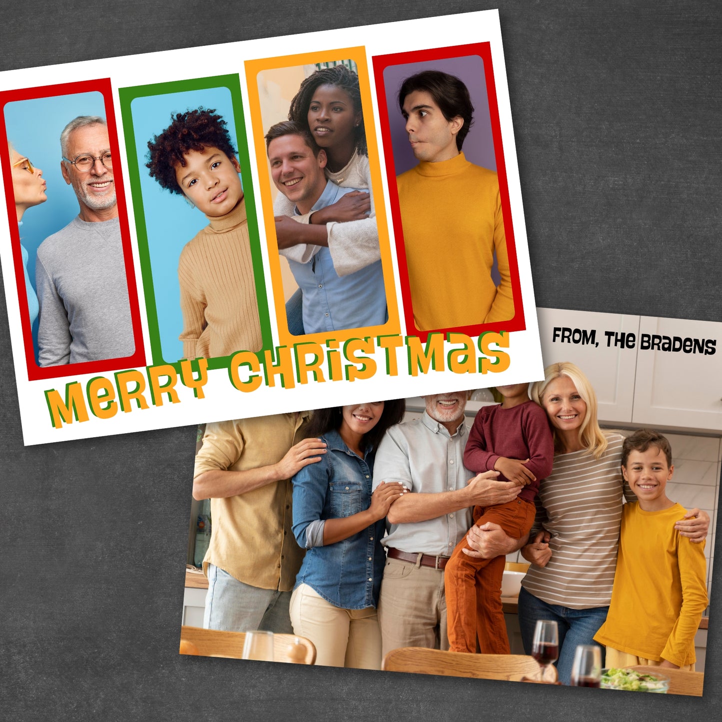 Retro Frame Holiday Card
