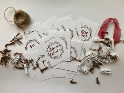 Names of Christ Advent Calendar Cards
