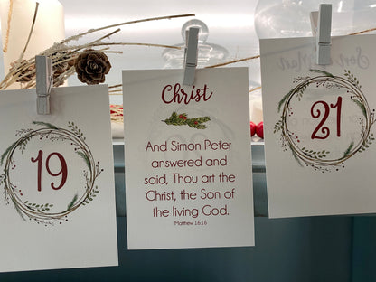 Names of Christ Advent Calendar Cards