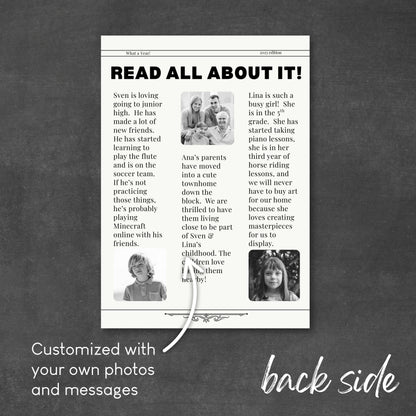Newspaper Christmas Card
