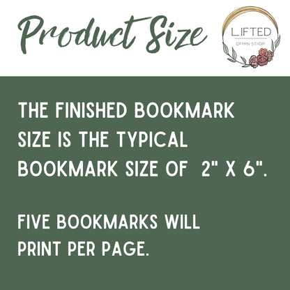 2x6 is the typical bookmark size